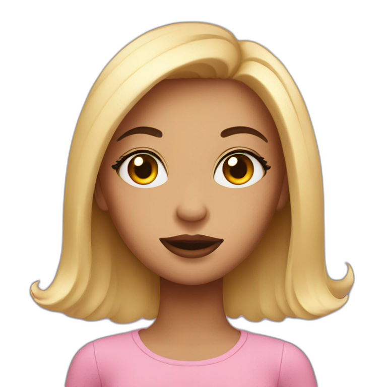 girl with lashes and nails | AI Emoji Generator