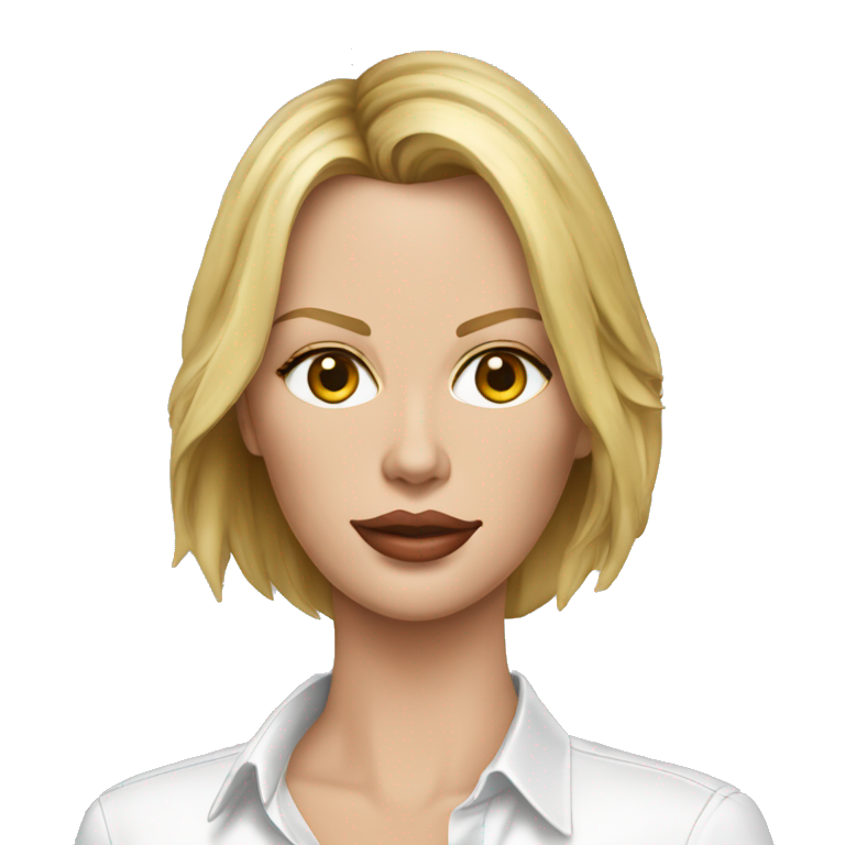 ultra realistic charlize theron wearing shirt | AI Emoji Generator