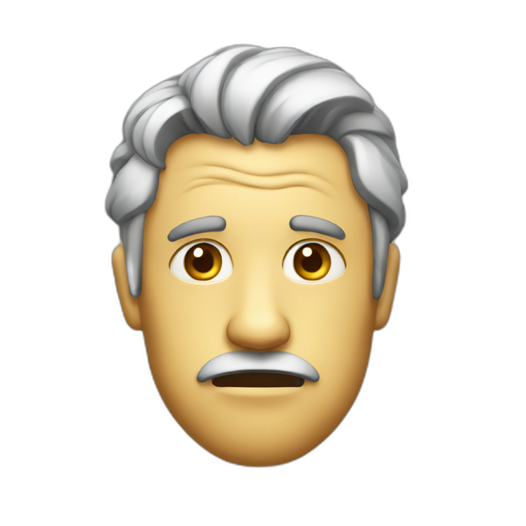 old thinking face | AI Emoji Generator