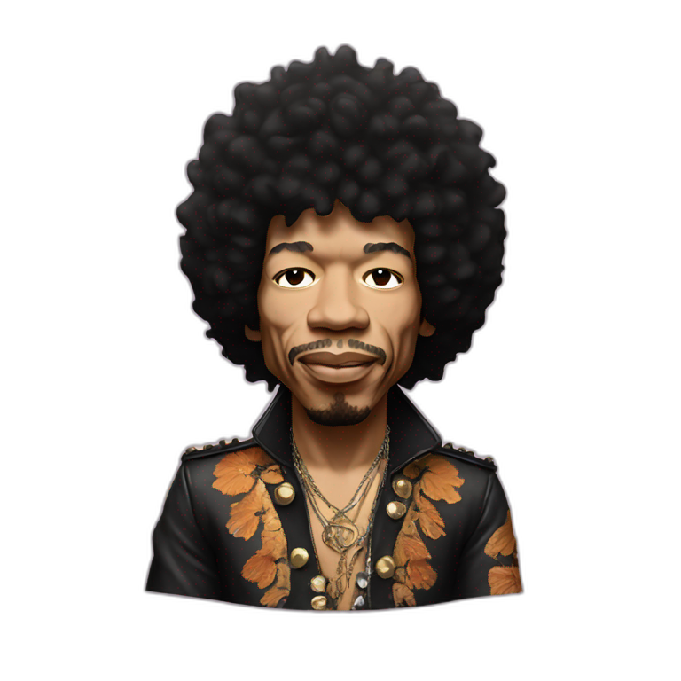 Jimi Hendrix | AI Emoji Generator