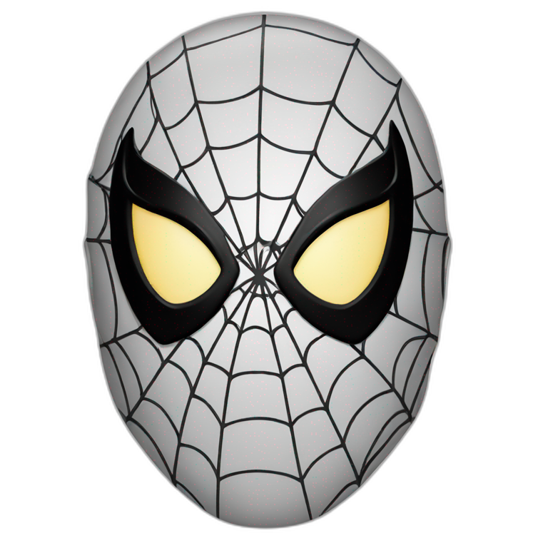 Spider man noir face with mask | AI Emoji Generator