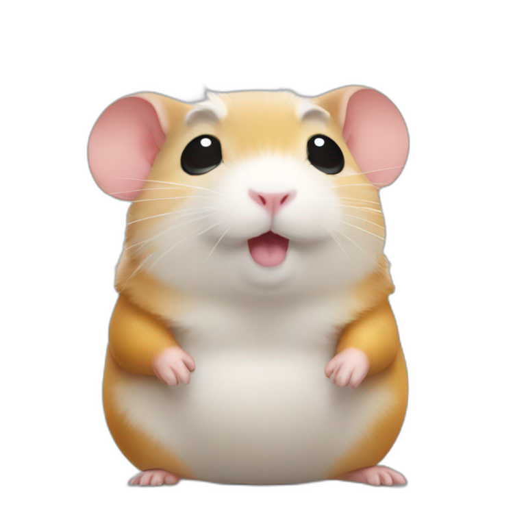 Hamster working in office | AI Emoji Generator