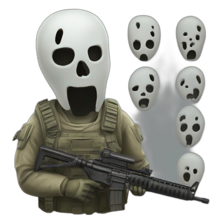 ghost Call Of Duty | AI Emoji Generator