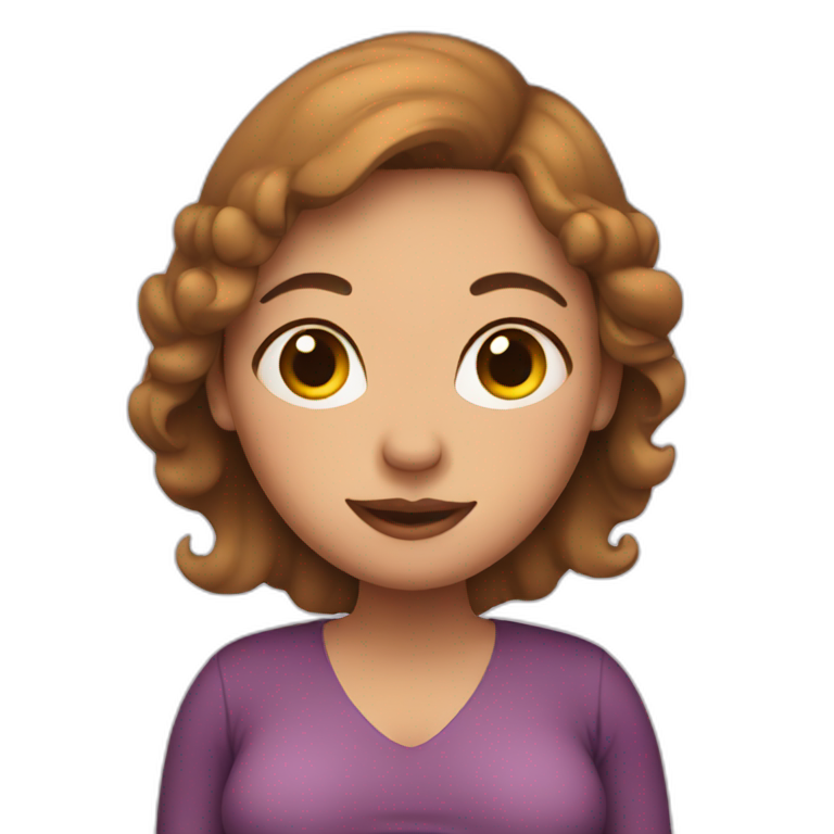 sweatshirt pregnant woman side view | AI Emoji Generator