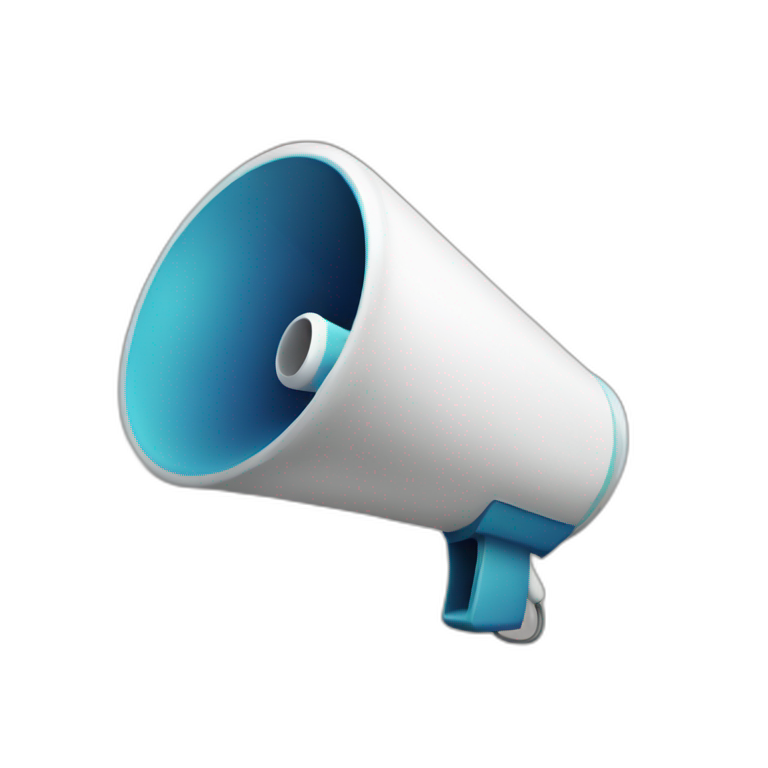 red-black megaphone | AI Emoji Generator