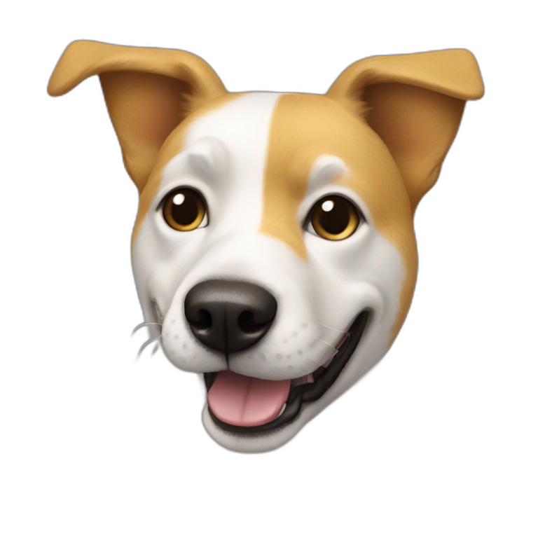 binance dog sits on money | AI Emoji Generator