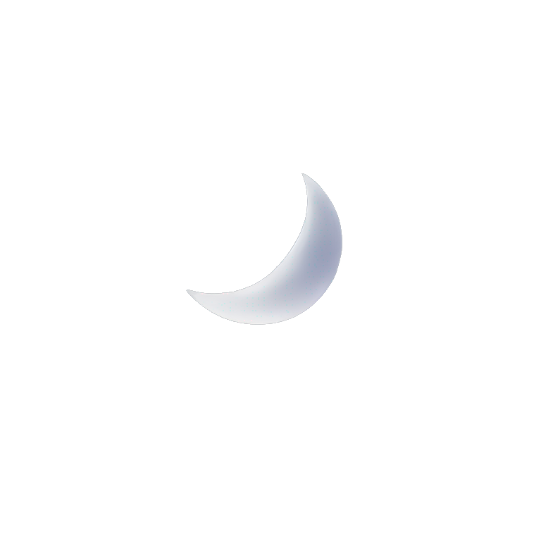 Crescent Moon on top of cloud | AI Emoji Generator