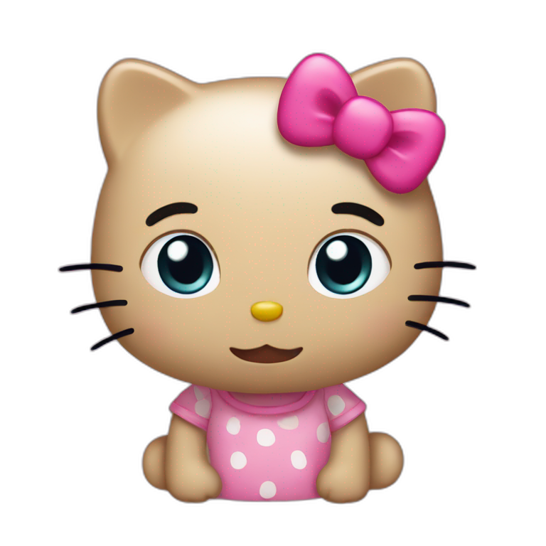 Hello kitty qui fume | AI Emoji Generator