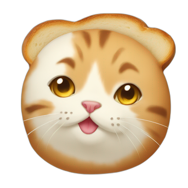 cat don't like eat bread | AI Emoji Generator