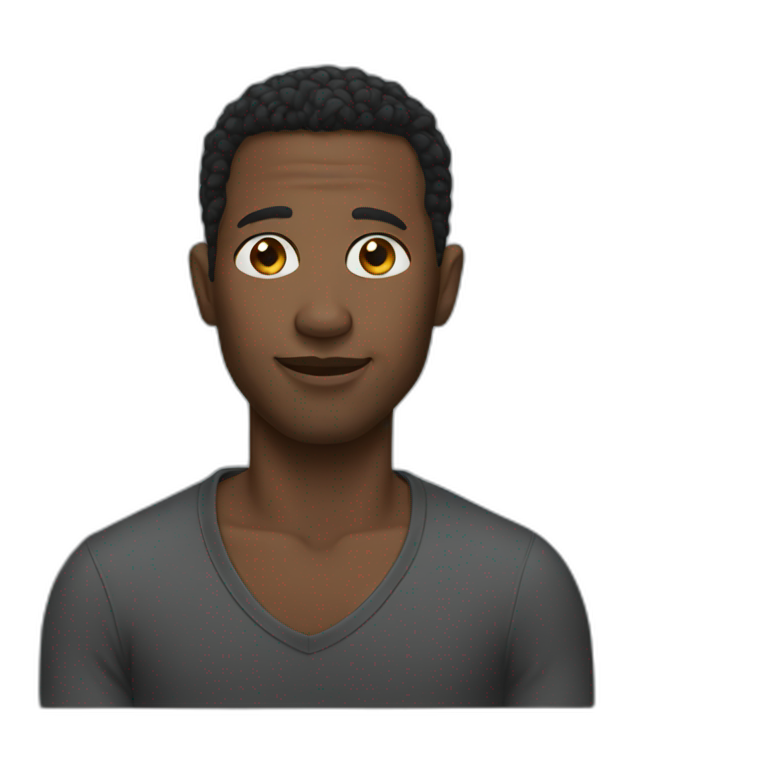 sad men with black hair | AI Emoji Generator