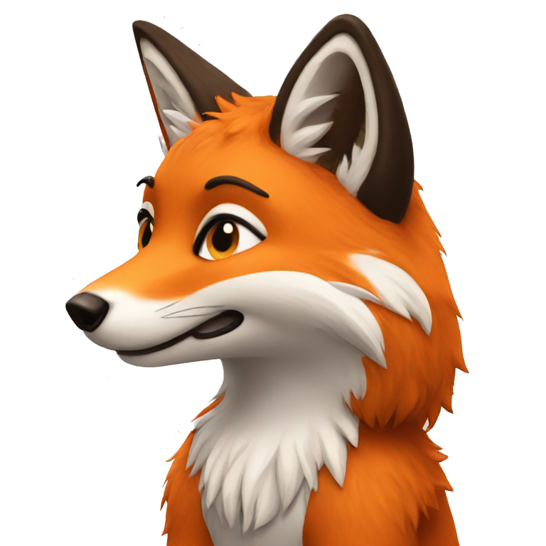 purple white yellow fox furry green eyes | AI Emoji Generator