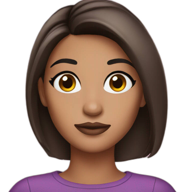 Brunette | AI Emoji Generator