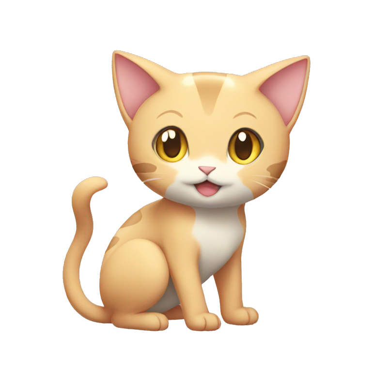 Chibi Anthro Mew-Pokémon full body | AI Emoji Generator