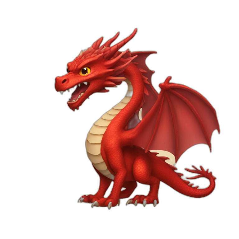 litle dragon red 2d | AI Emoji Generator