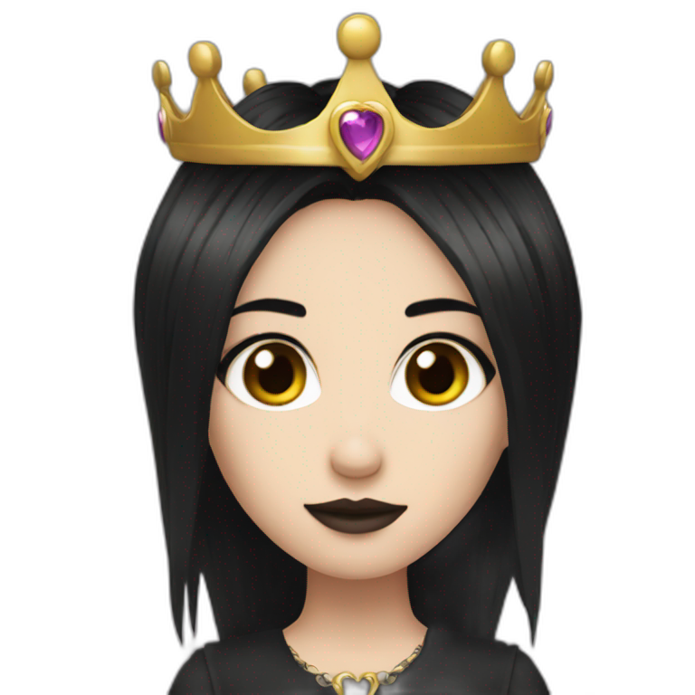 Latina-goth-girl-with-black-hair-and-brown-eyes--dancing | AI Emoji ...