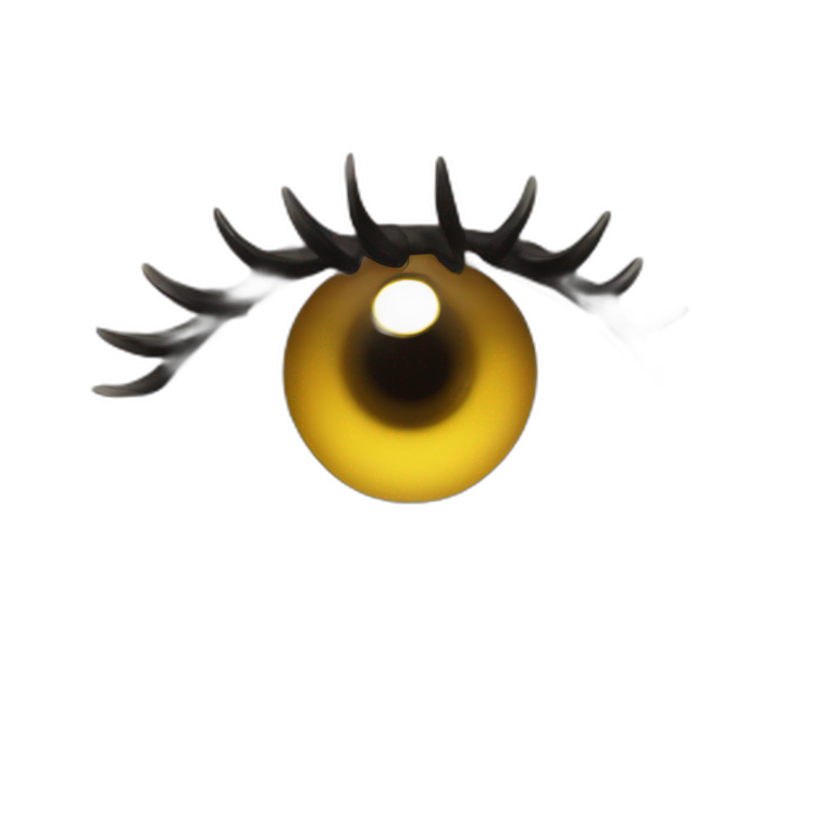 An eye twinkle Witherspoon perfect eyelash and eyebrow | AI Emoji Generator