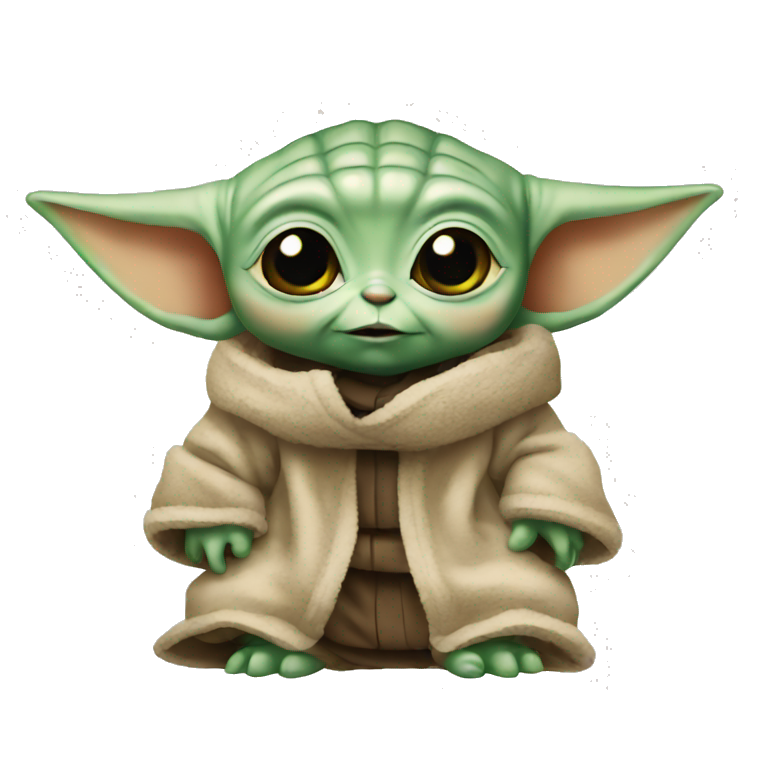 Baby yoda sleeping | AI Emoji Generator