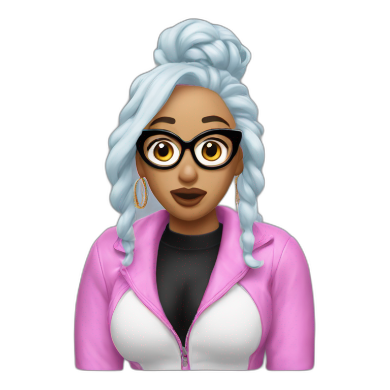 nicki minaj fighting cardi b | AI Emoji Generator