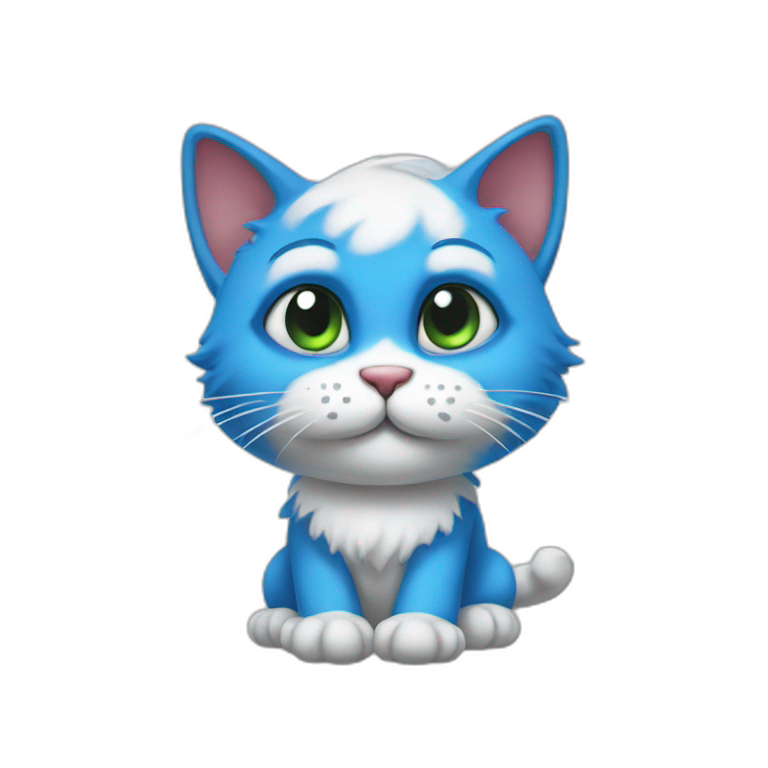 Smurf cat | AI Emoji Generator