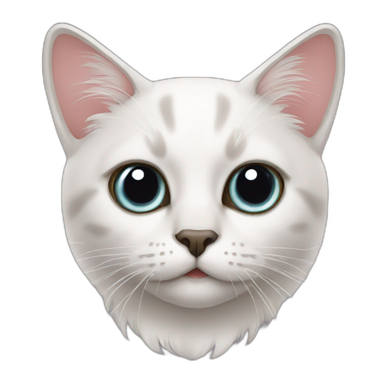 Black cat with one eye | AI Emoji Generator