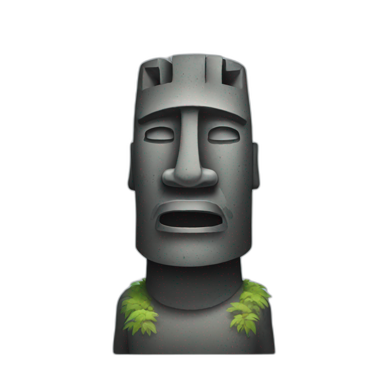 moai wearing sunglasses | AI Emoji Generator