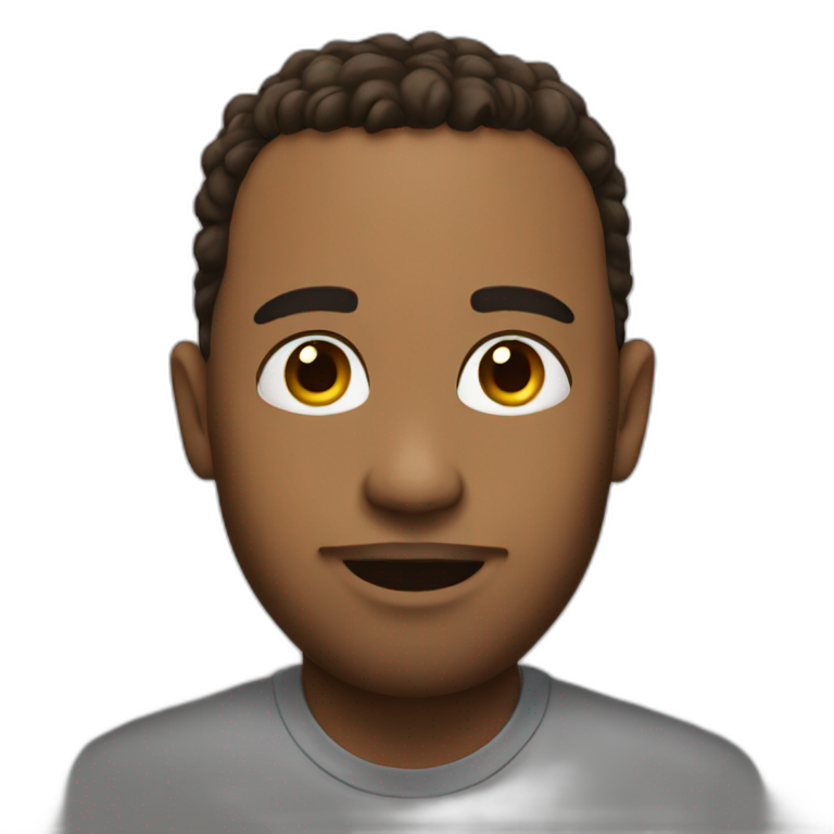 black man who doesn't understand what's going on around him | AI Emoji ...