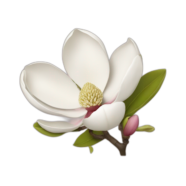 White magnolia | AI Emoji Generator