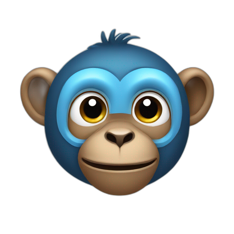 smart monkey full body | AI Emoji Generator