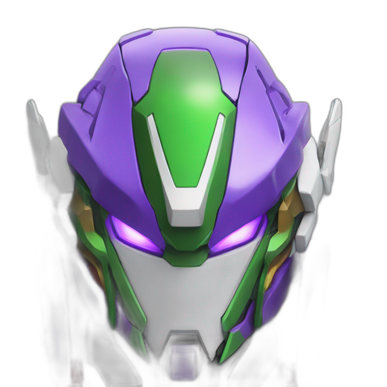 Purple And Green Gundam Barbatos Face 