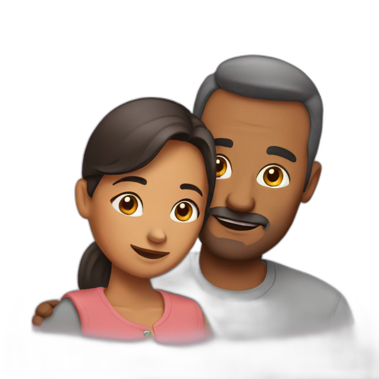 Heart and mom and dad and kids | AI Emoji Generator