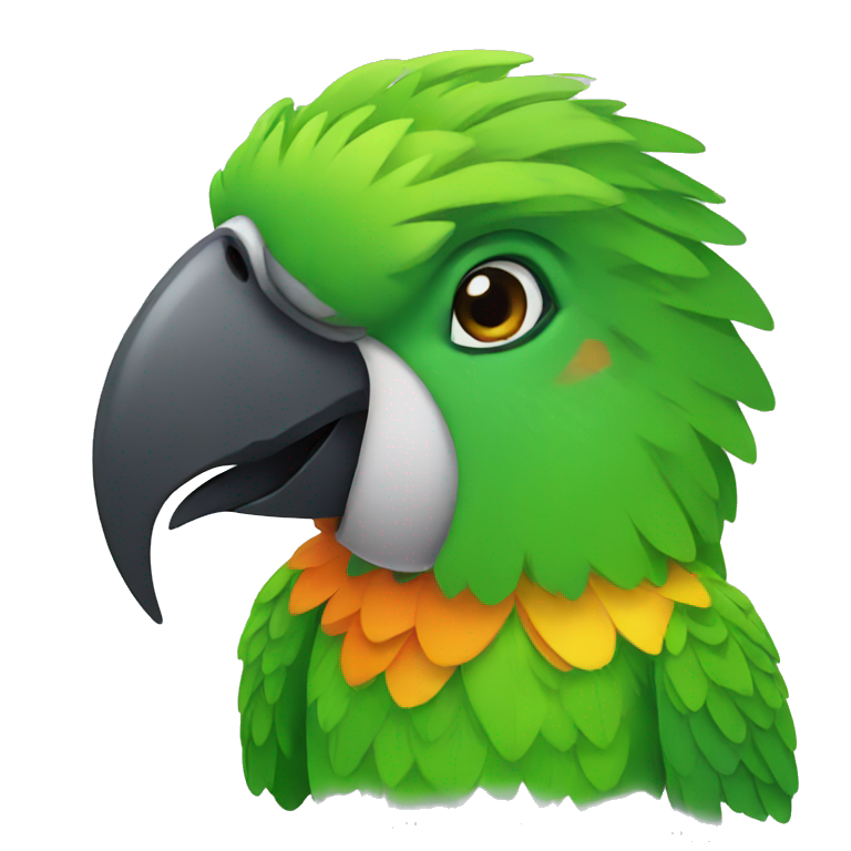 Parrot with 8 heads | AI Emoji Generator