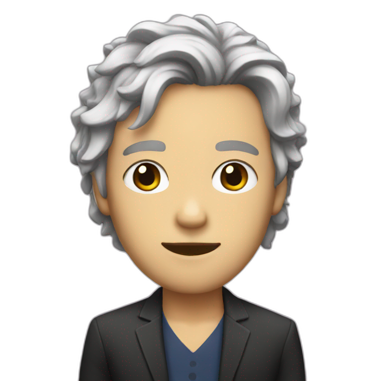 Persona asiendo el mewing | AI Emoji Generator