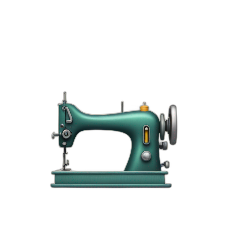 White girl sewing | AI Emoji Generator