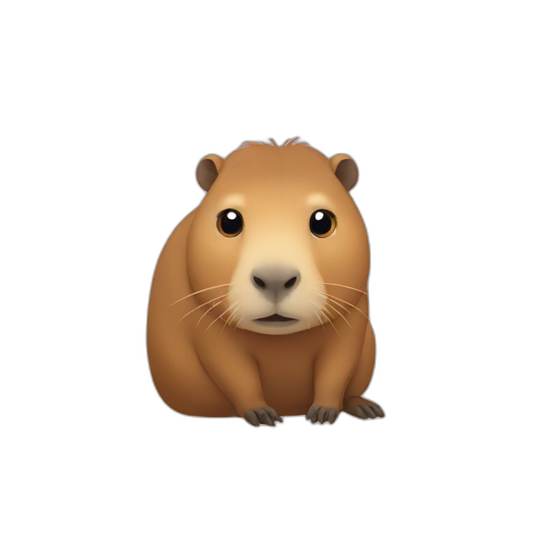 happy sad capybara | AI Emoji Generator