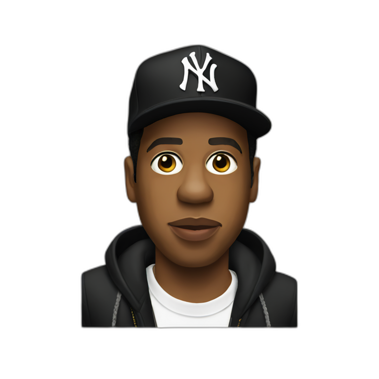 jay z bobbing head to music with mouth open concernedly | AI Emoji ...