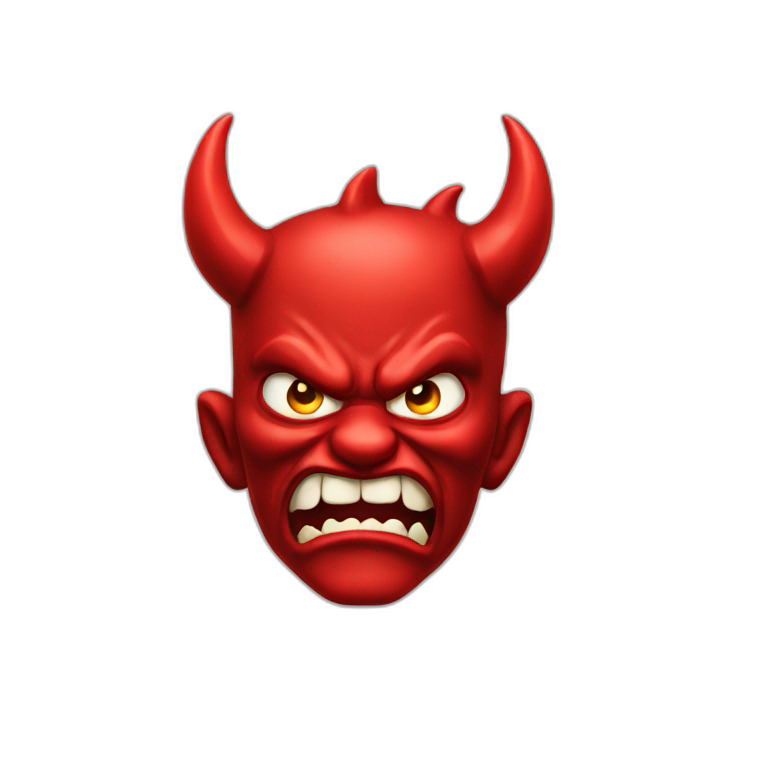 angry red 3d | AI Emoji Generator