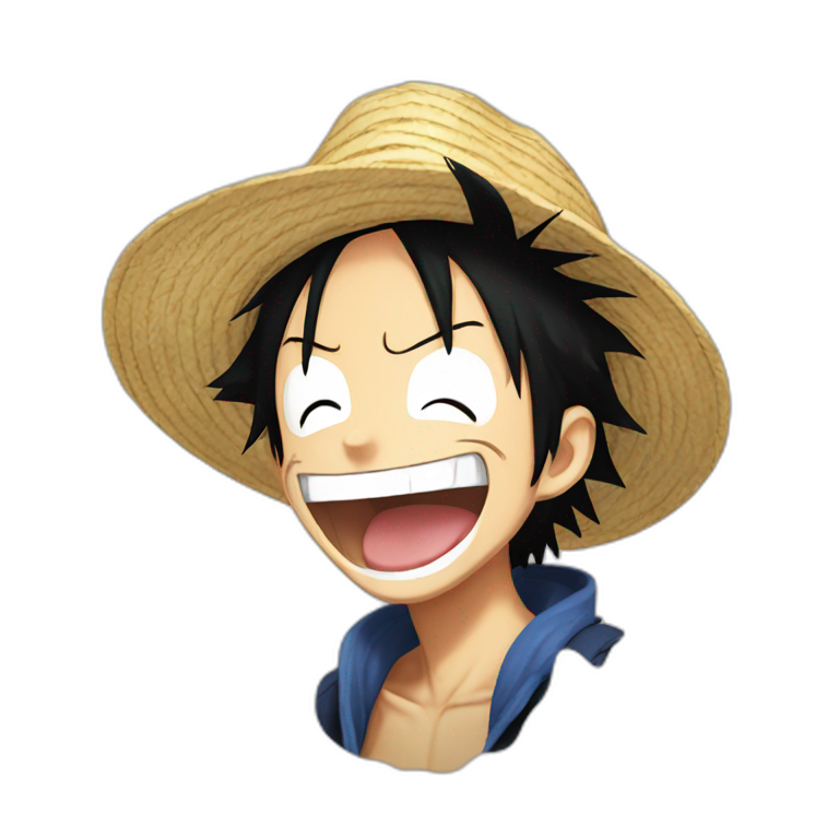 Laughing luffy | AI Emoji Generator