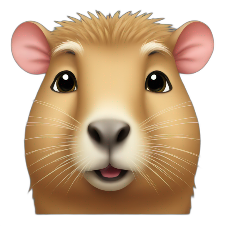 Kissing capybara | AI Emoji Generator