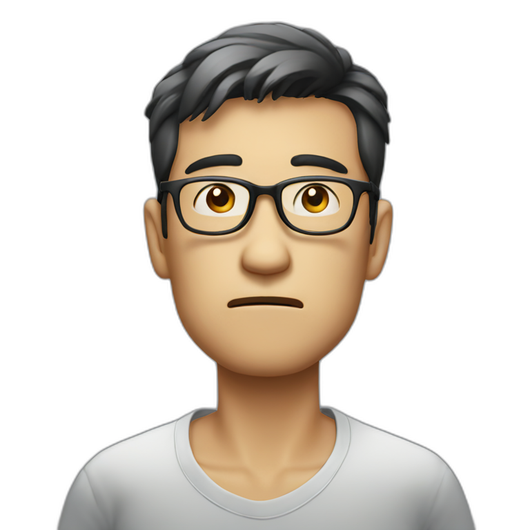 Hongkong Guy Glasses Sunny Smile Ai Emoji Generator 0877