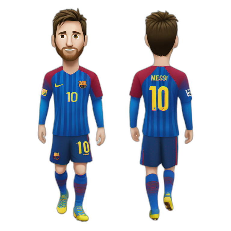 Messi champion with argentina team FIFA World cup 2022 | AI Emoji Generator