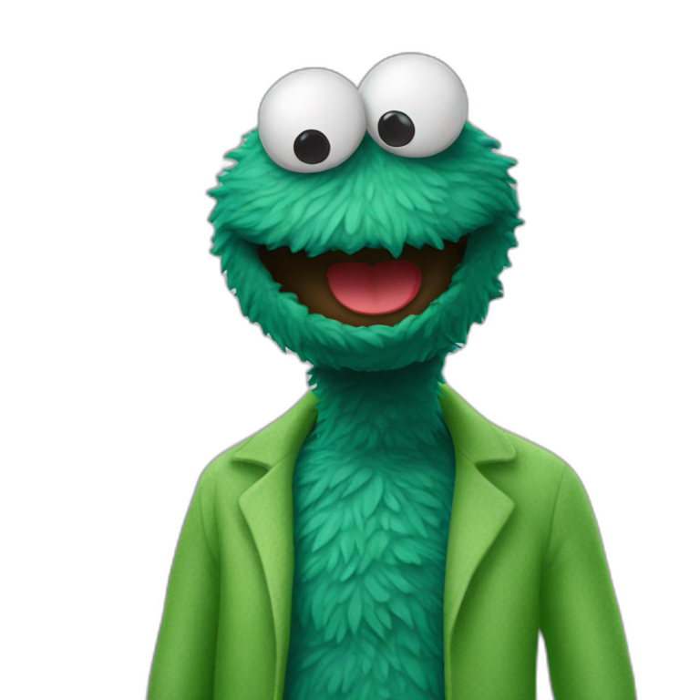 green monster with one eye | AI Emoji Generator