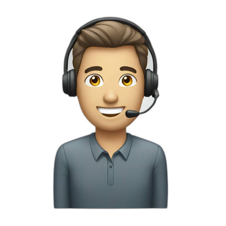 call center agent | AI Emoji Generator