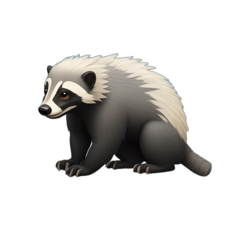 Honeybadger eat snake | AI Emoji Generator