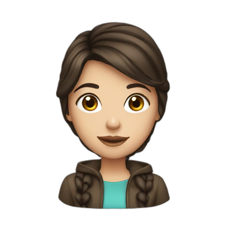 Brunette Girl Wearing Seethrough Top Ai Emoji Generator 2876