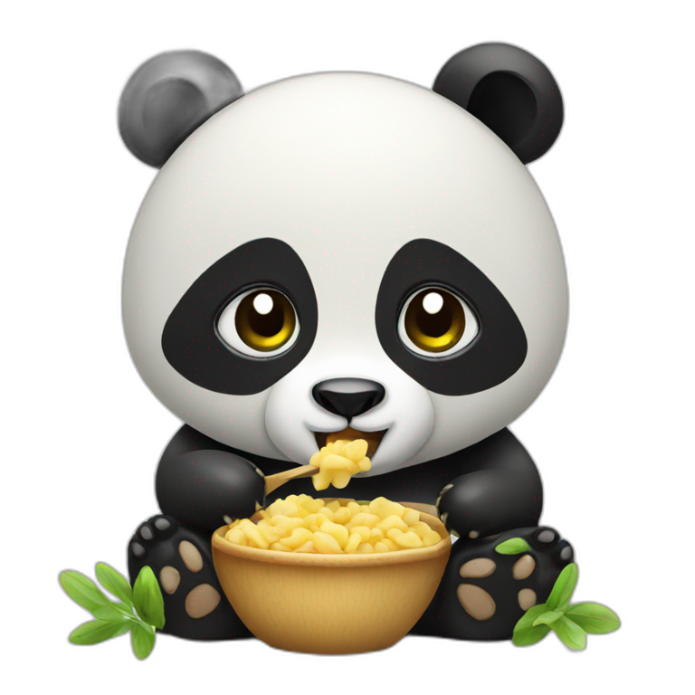 Red panda eats cheese | AI Emoji Generator