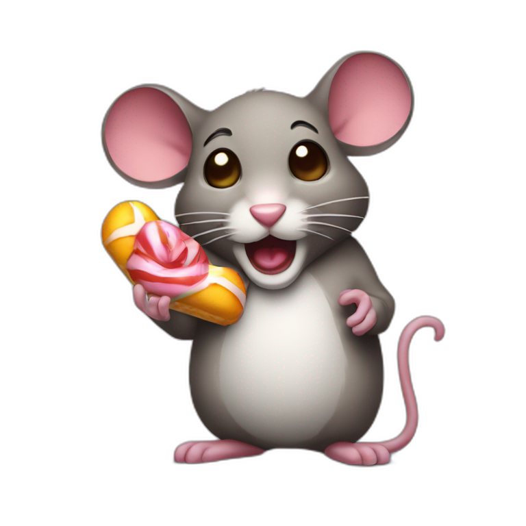 mouse holding wine  AI Emoji Generator