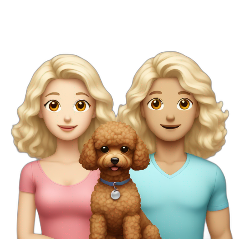 coffee and poodle emoji