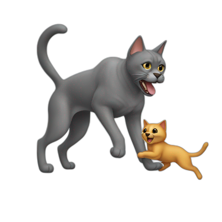 cat attack | AI Emoji Generator