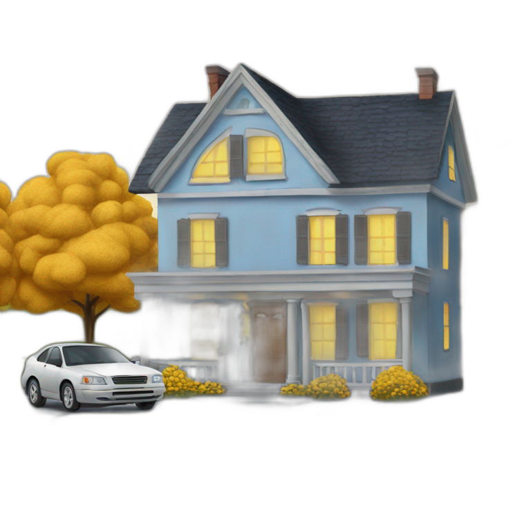 Maison Dans Voiture Ai Emoji Generator