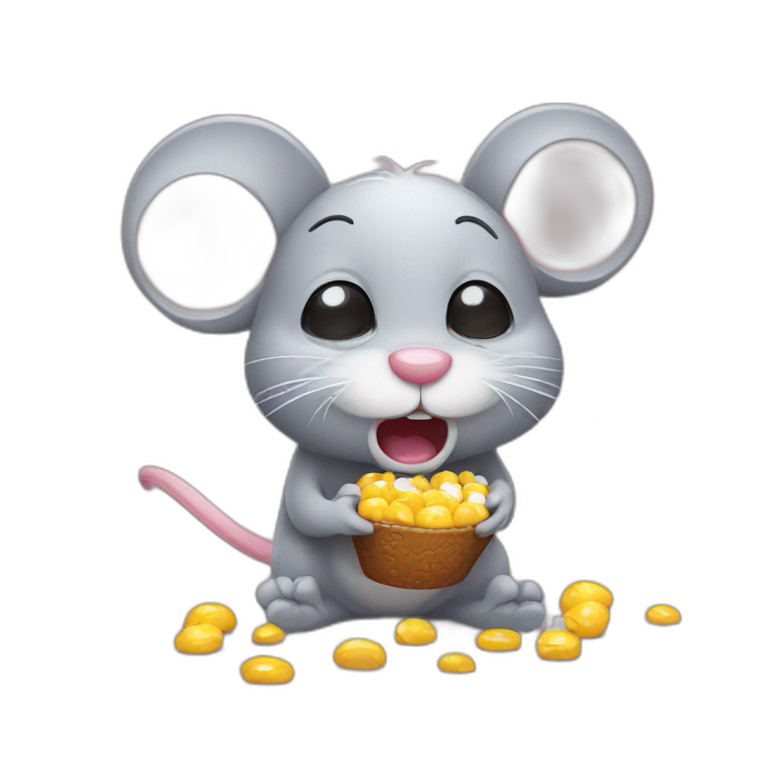 mouse holding wine  AI Emoji Generator